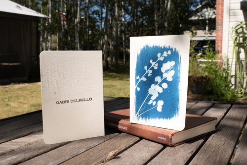 Diagonal Gold Grass Card