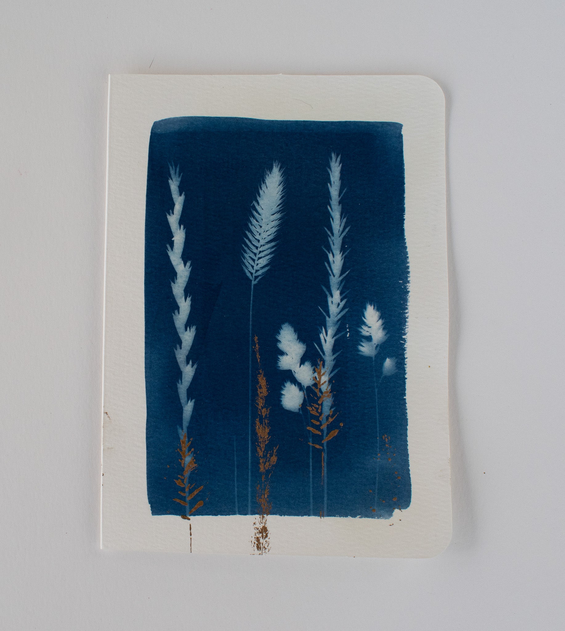 Square Gold Grass Card